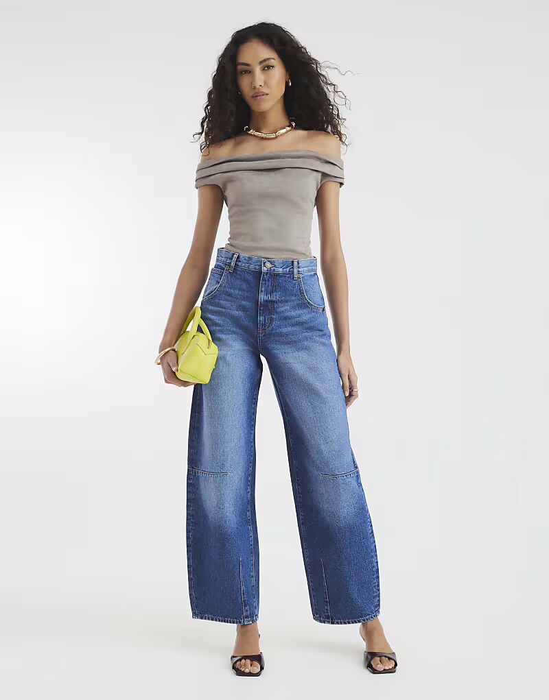 

Джинсы River Island Balloon Leg из денима - средние