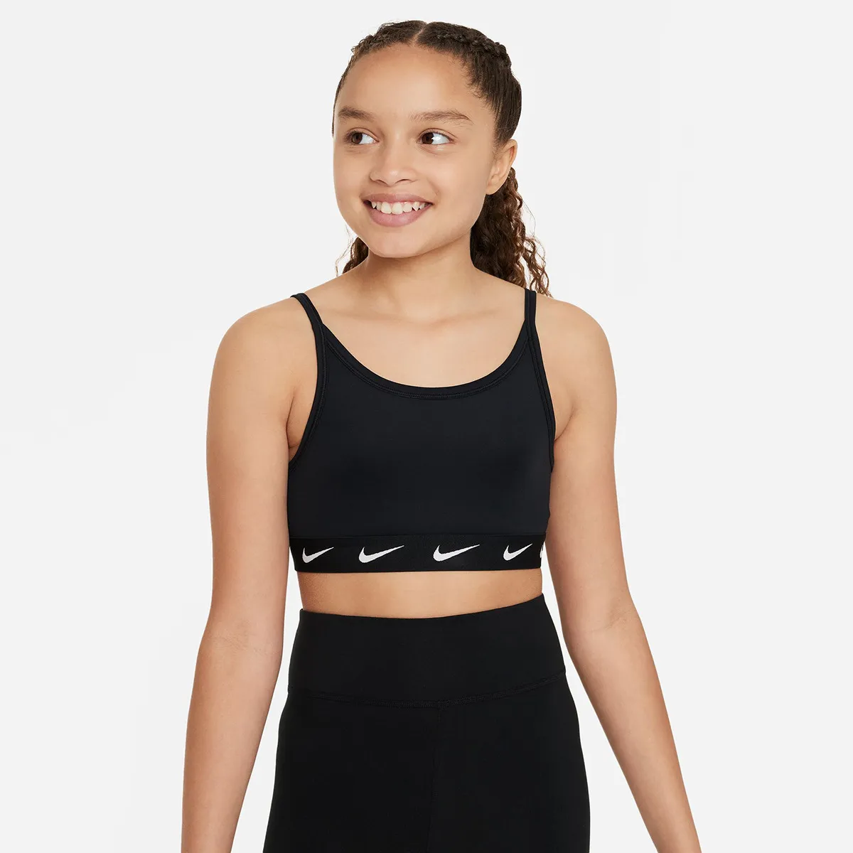

Детский топ Dri-FIT One Nike, черный