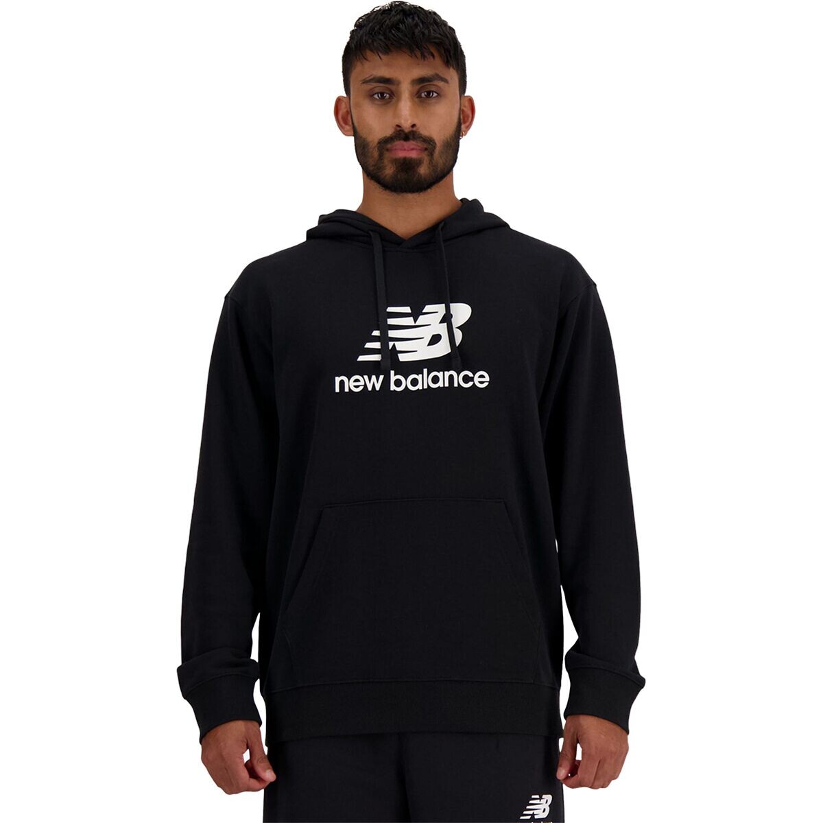 

Толстовка с логотипом sport essentials из френч-терри New Balance, черный