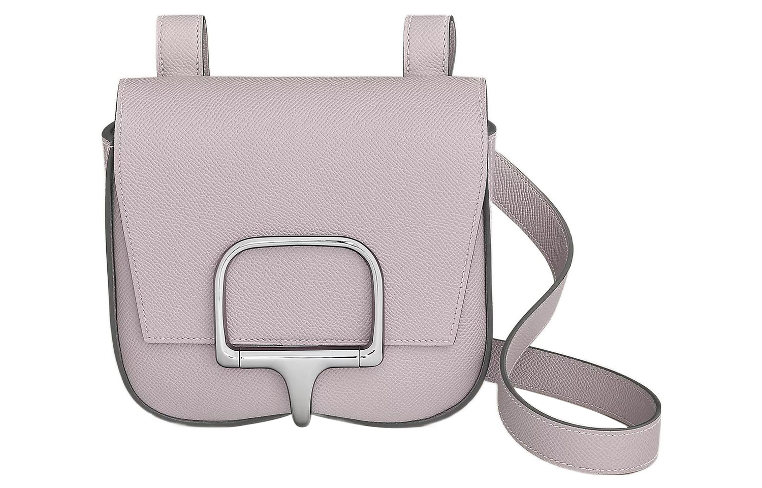 

HERMES Мини-кроссбоди из телячьей кожи для женщин светло-фиолетовый