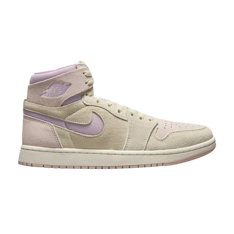 

Кроссовки Wmns Air Jordan 1 High Zoom Comfort 2, цвет Muslin Plum Chalk