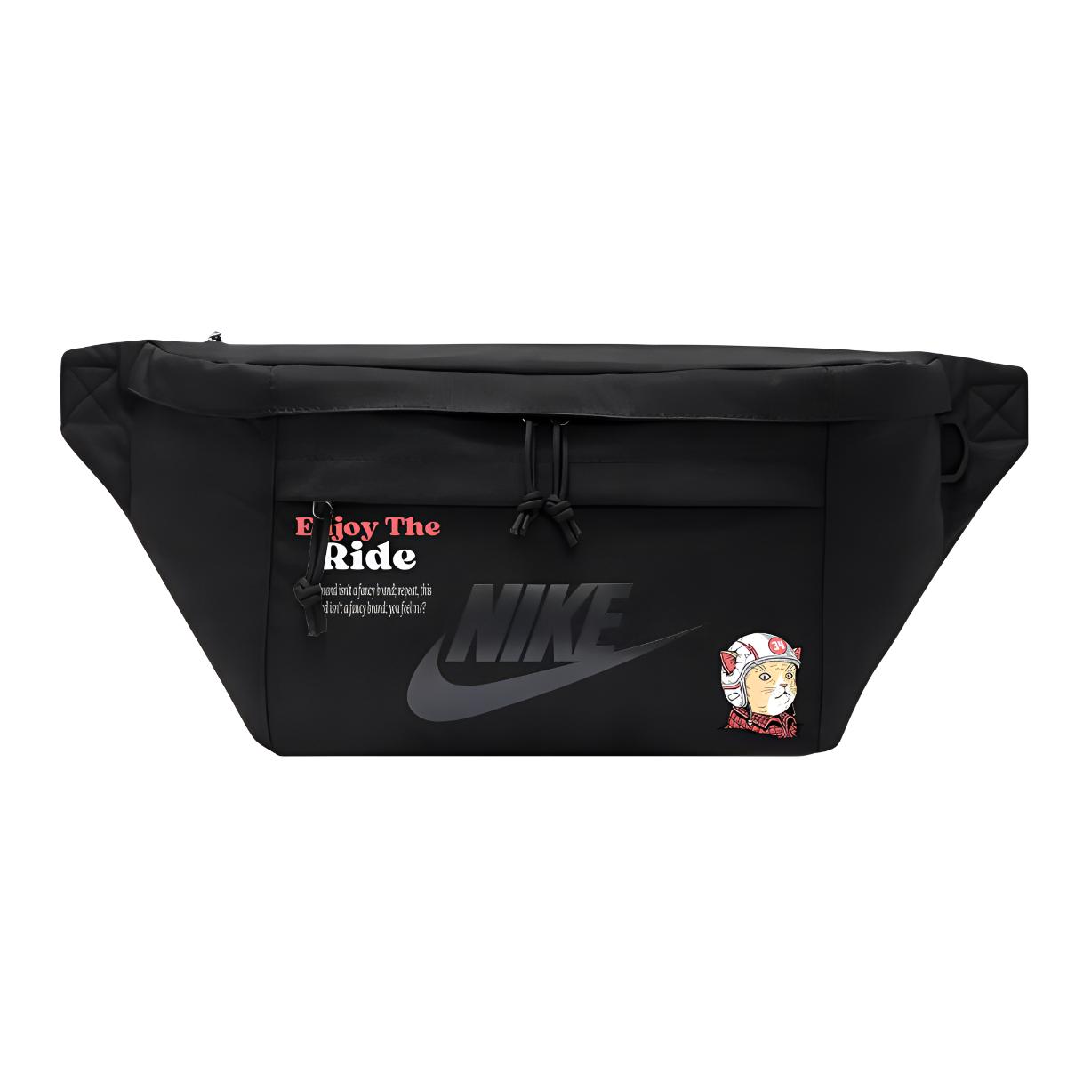 

Nike Тканевая поясная сумка Regular Unisex черная, Cartoon Helmet Kitten