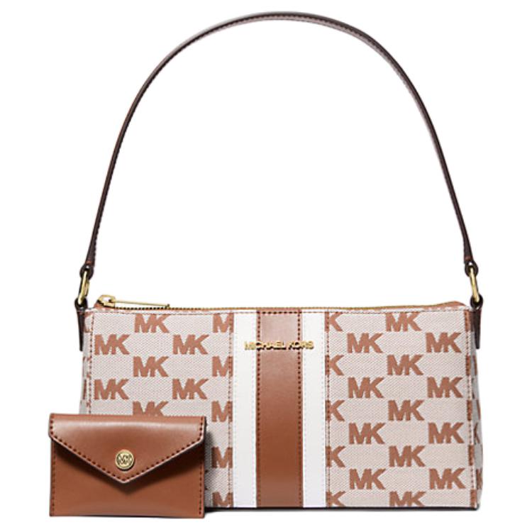 

MICHAEL KORS Кожаная сумка среднего размера женская коричневая