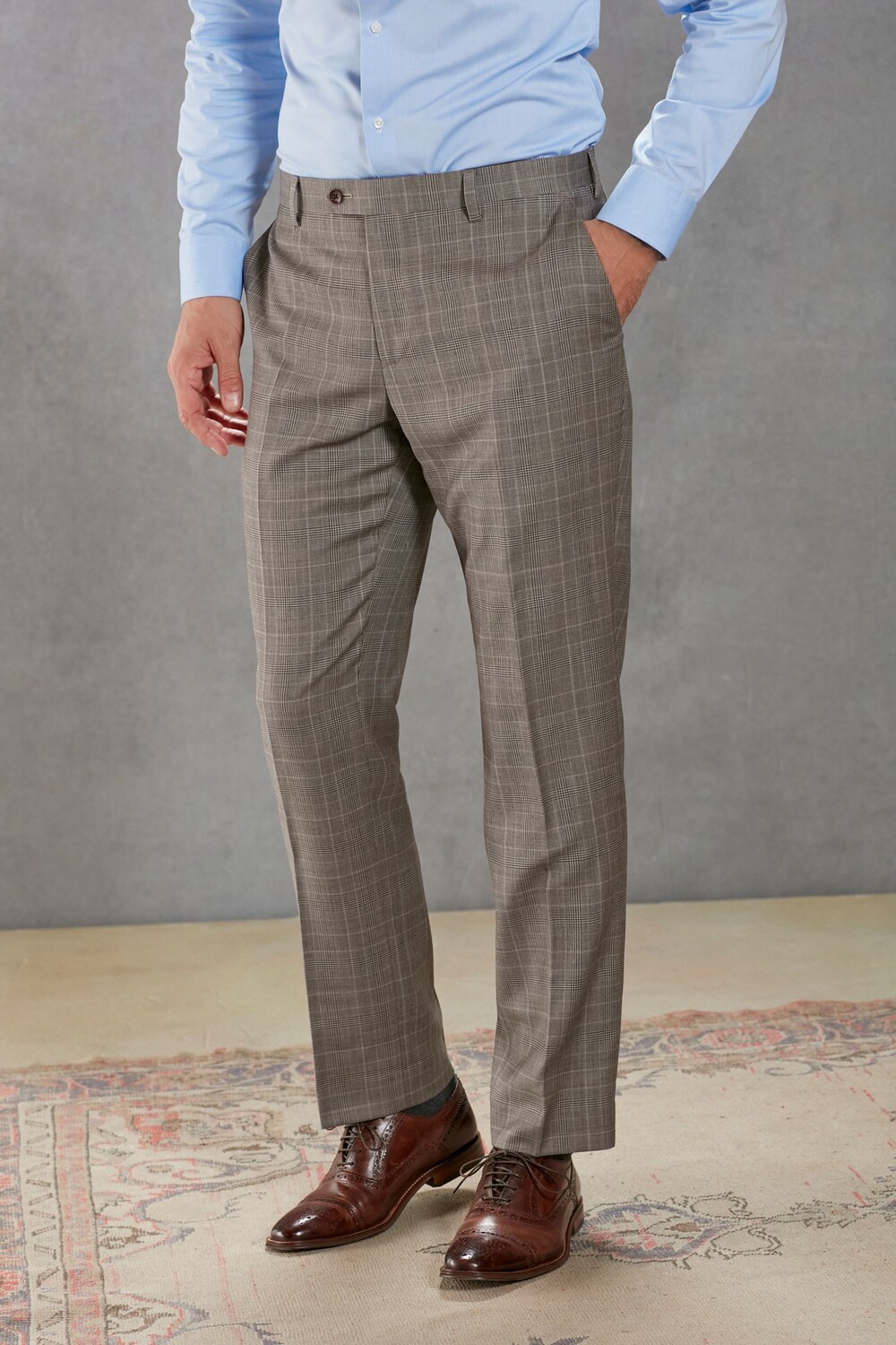 

Брючный костюм в клетку Signature British Fabric Next