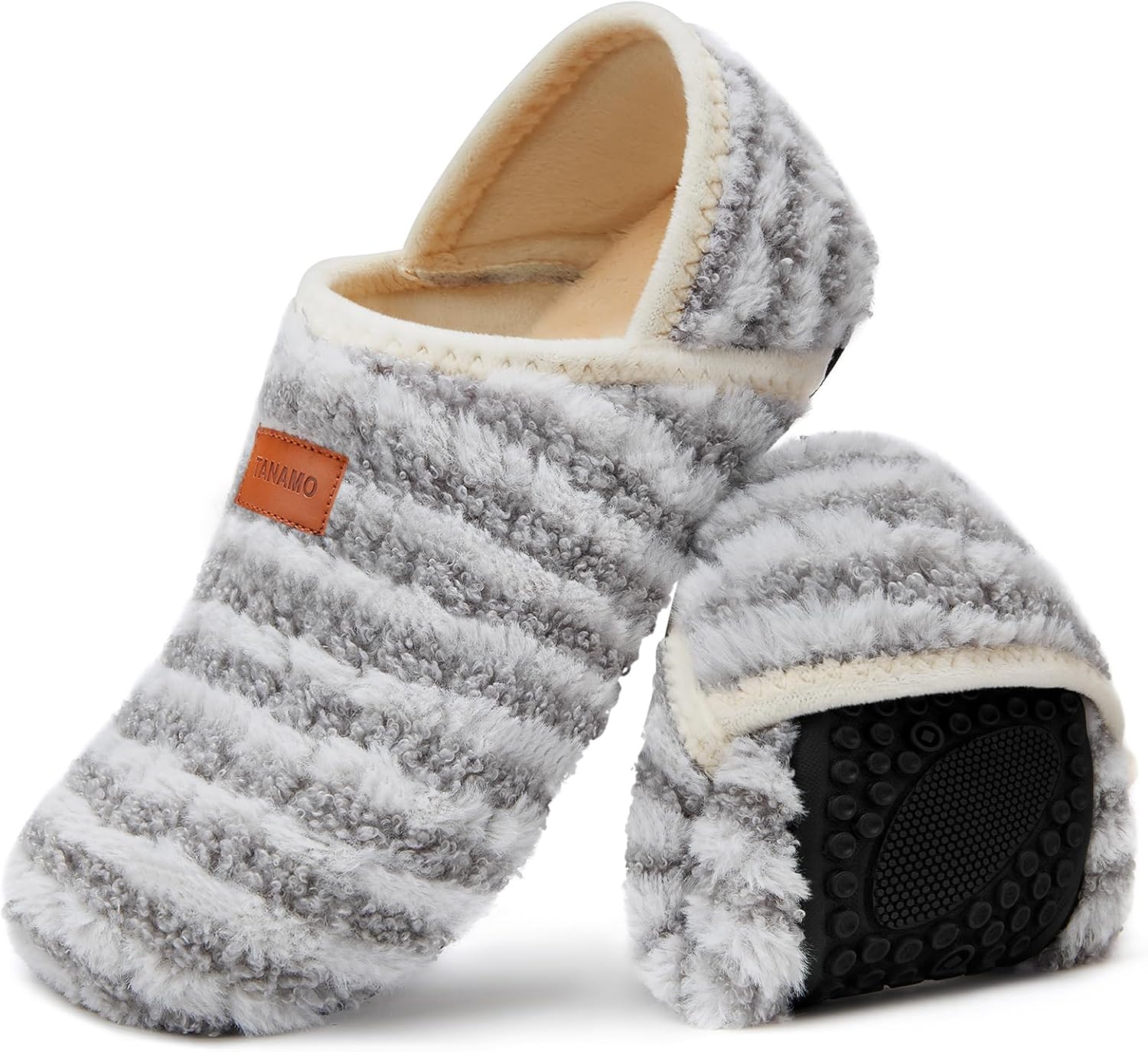 

Домашние тапочки Tanamo для женщин и мужчин, для ношения, носки-топанки, удобные тапочки для дома, спальни, путешествий и йоги, черный