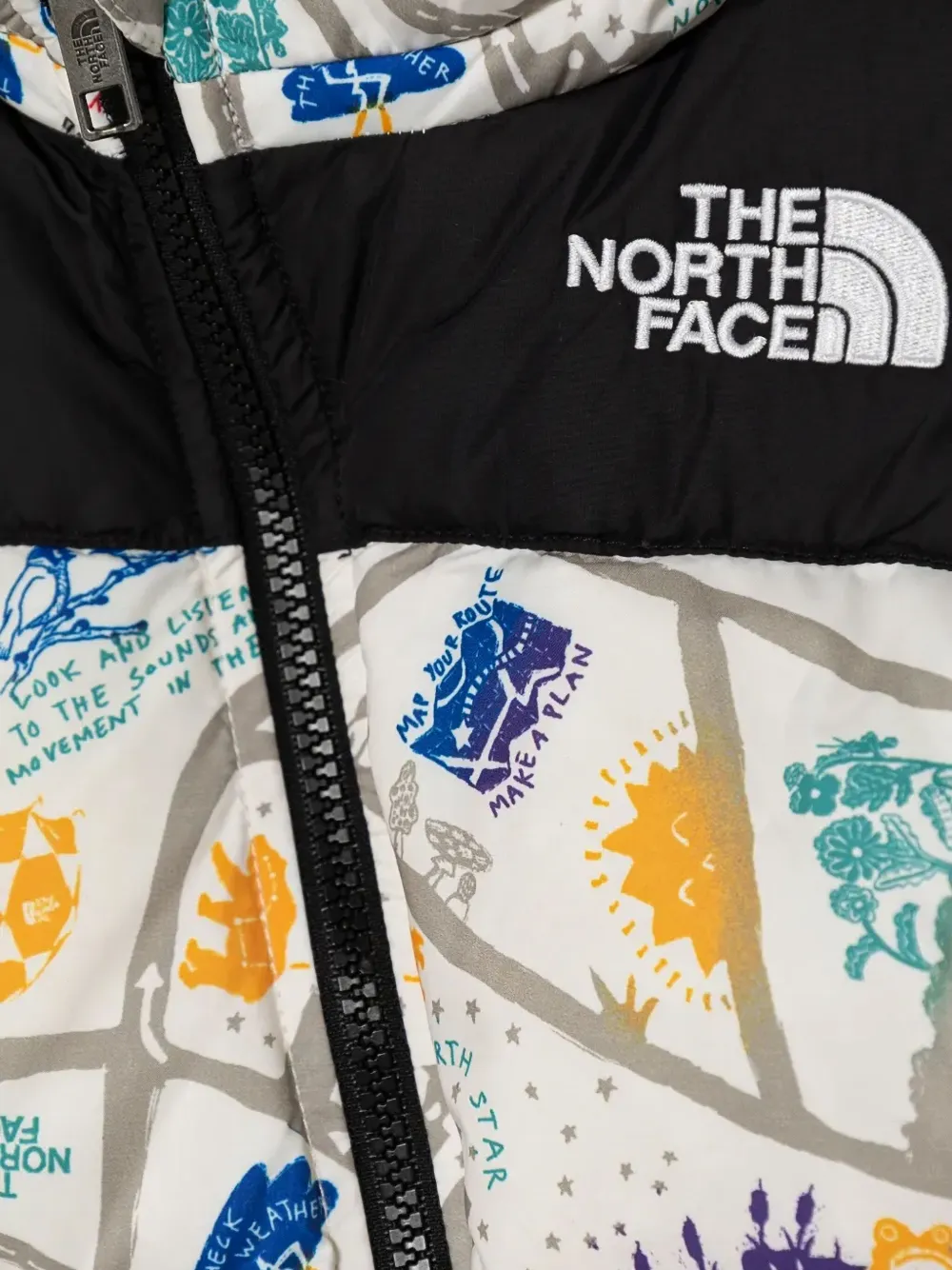 Дутый комбинезон Retro Nuptse (1996 год) The North Face Kids, белый — фото 3