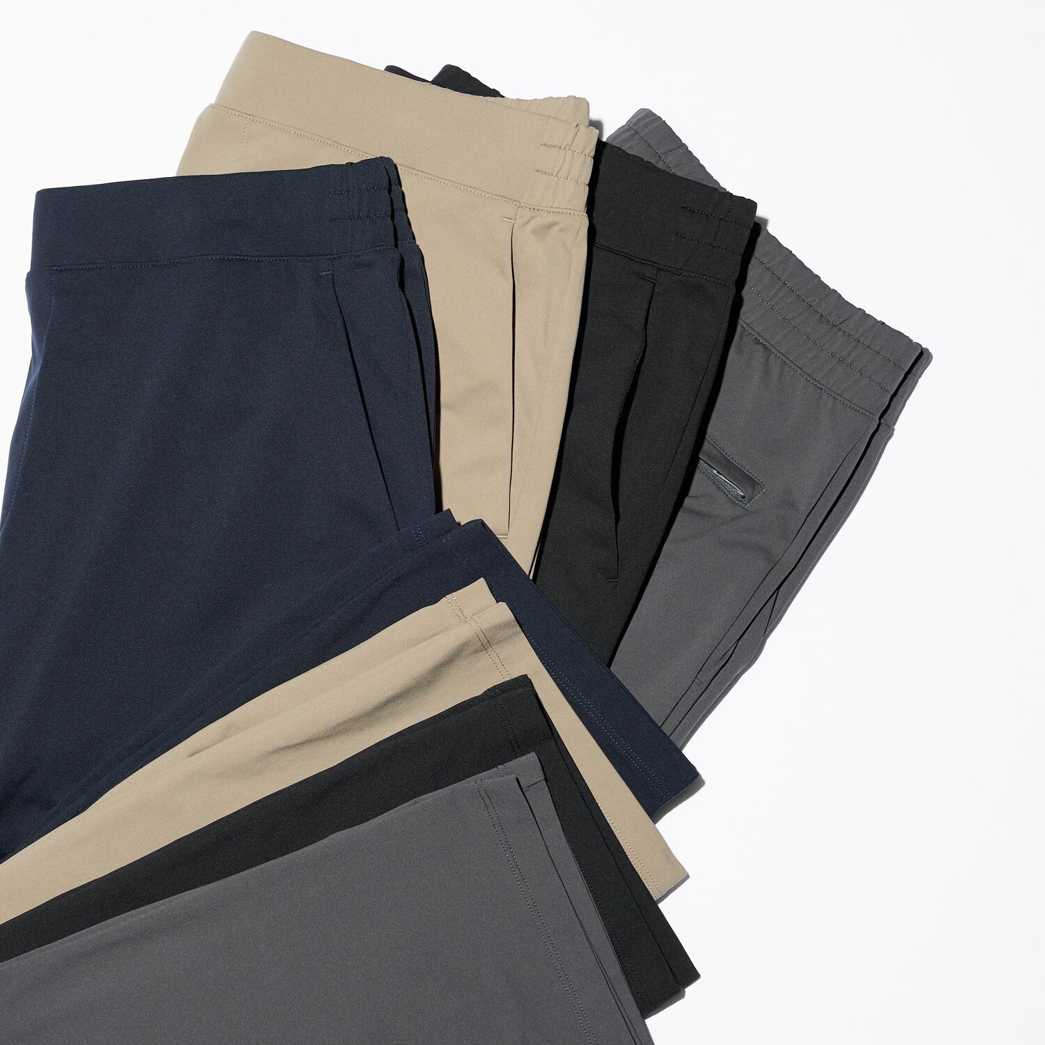 Брюки UNIQLO Ultra Stretch Dry EX зауженные, серый — фото 2