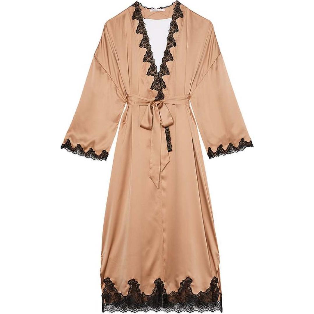 

Victoria's Secret 24 Big Show Collection SEXY KI Pajama Robe Women's Champagne Gold