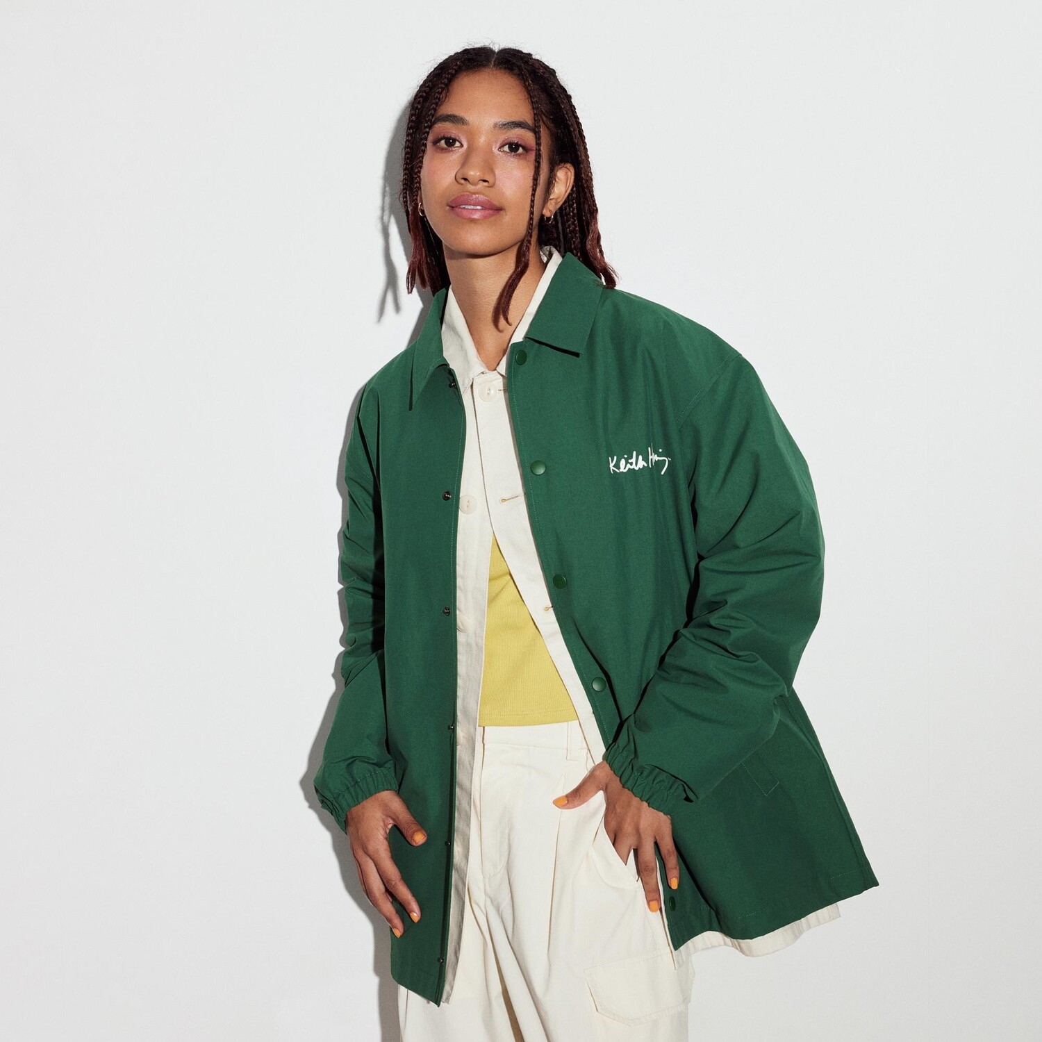 Куртка UNIQLO x Keith Haring Co-branded Series, 55 зеленый — фото 2