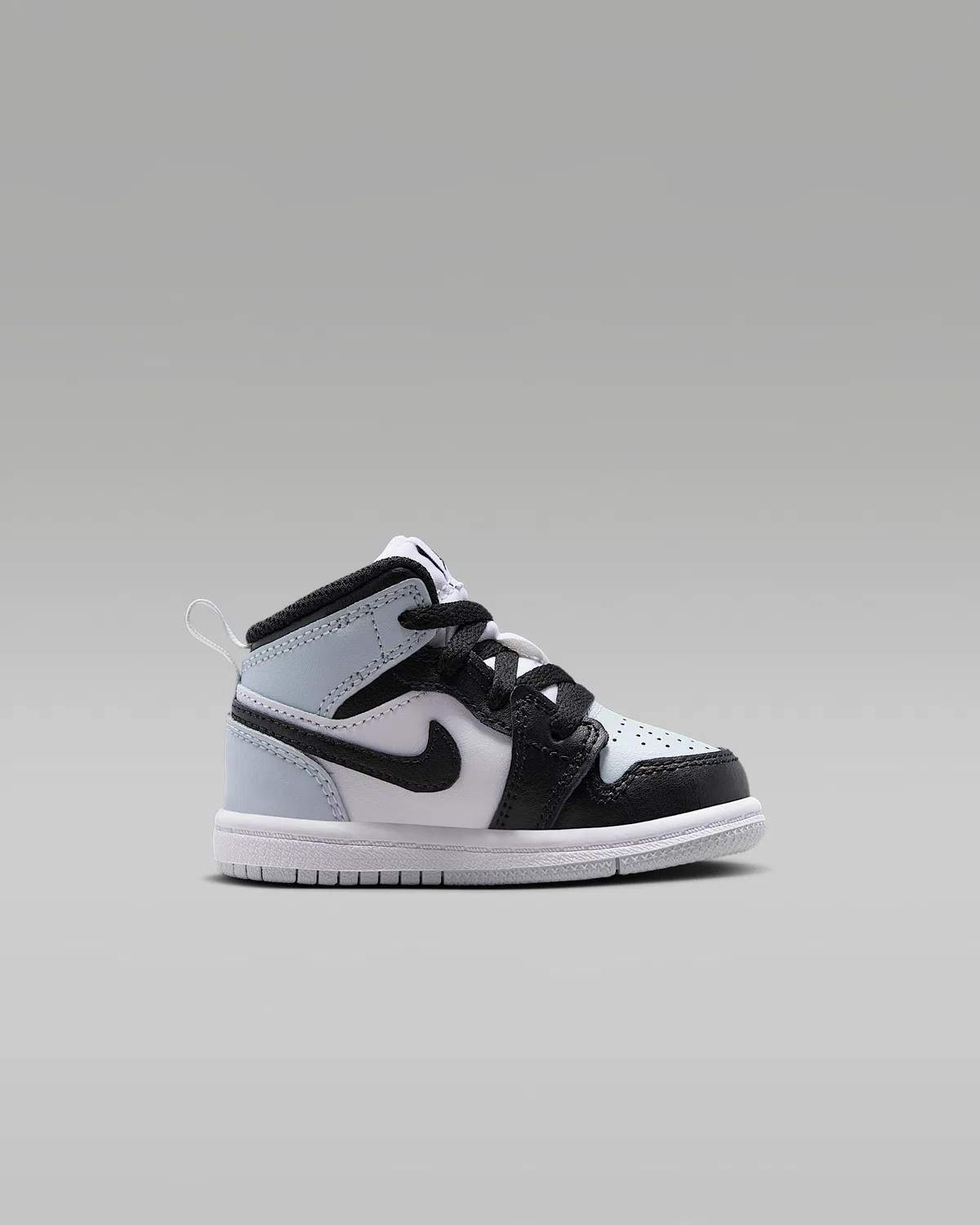 Кроссовки Jordan 1 Mid для малышей, Black/Aura/Squadron Blue/Black — фото 3
