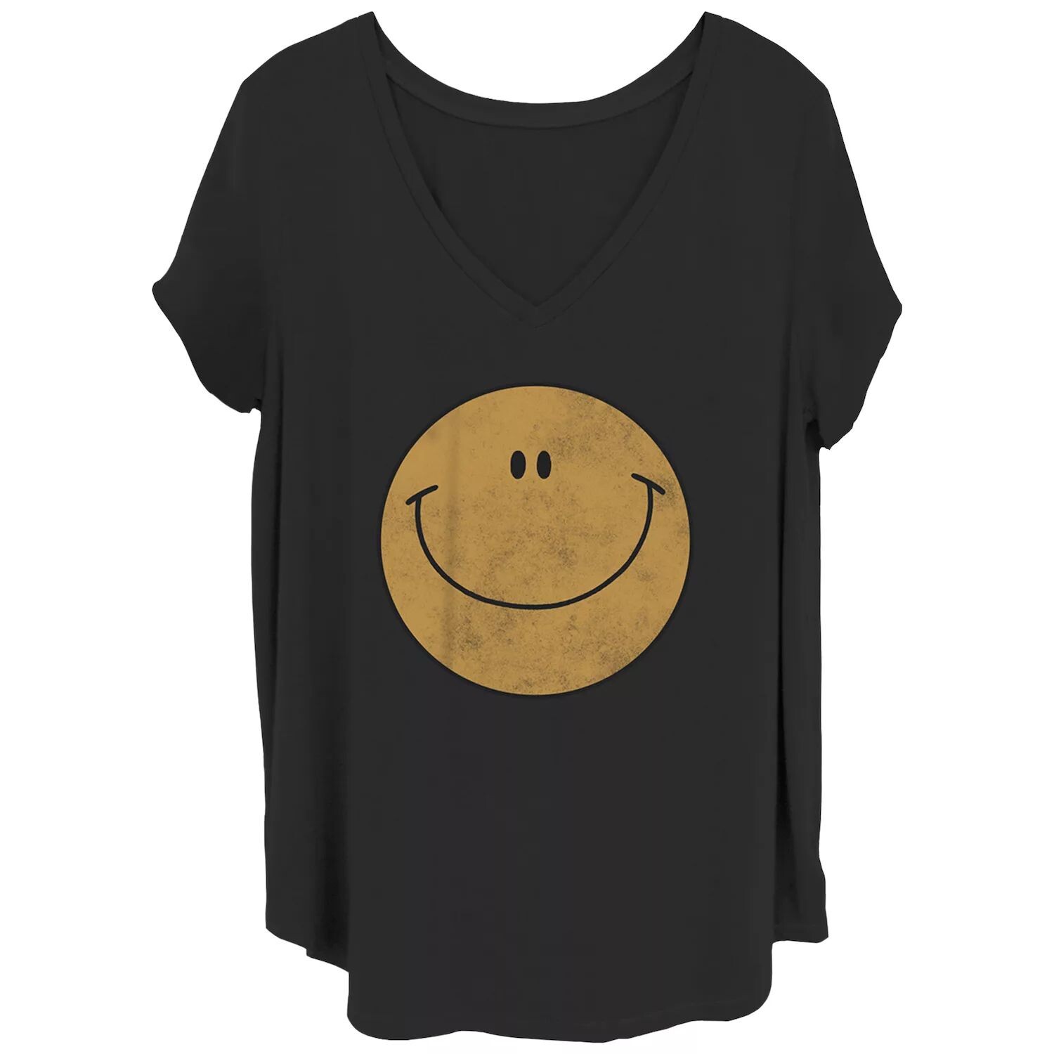 

Футболка Juniors' Plus Vintage с рисунком Happy Face Licensed Character