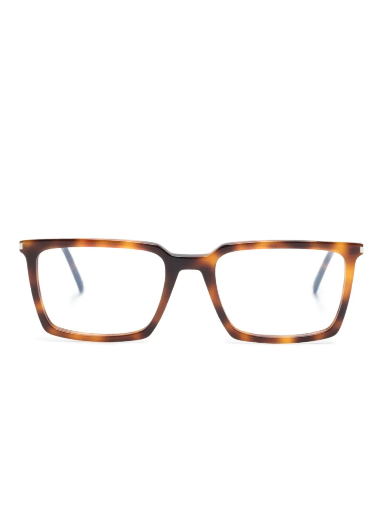 

Saint Laurent Eyewear очки в прямоугольной оправе с логотипом, коричневый