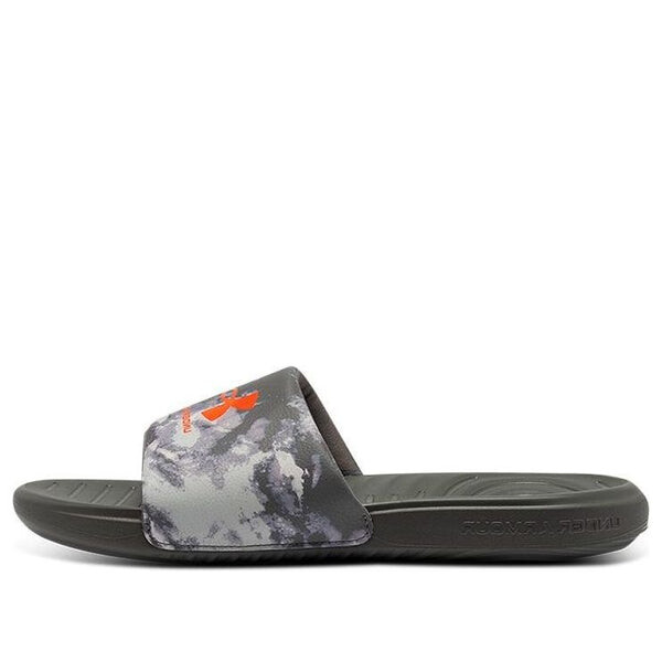 

Тапочки ansa graphic slide 'concrete white' Under Armour, черный