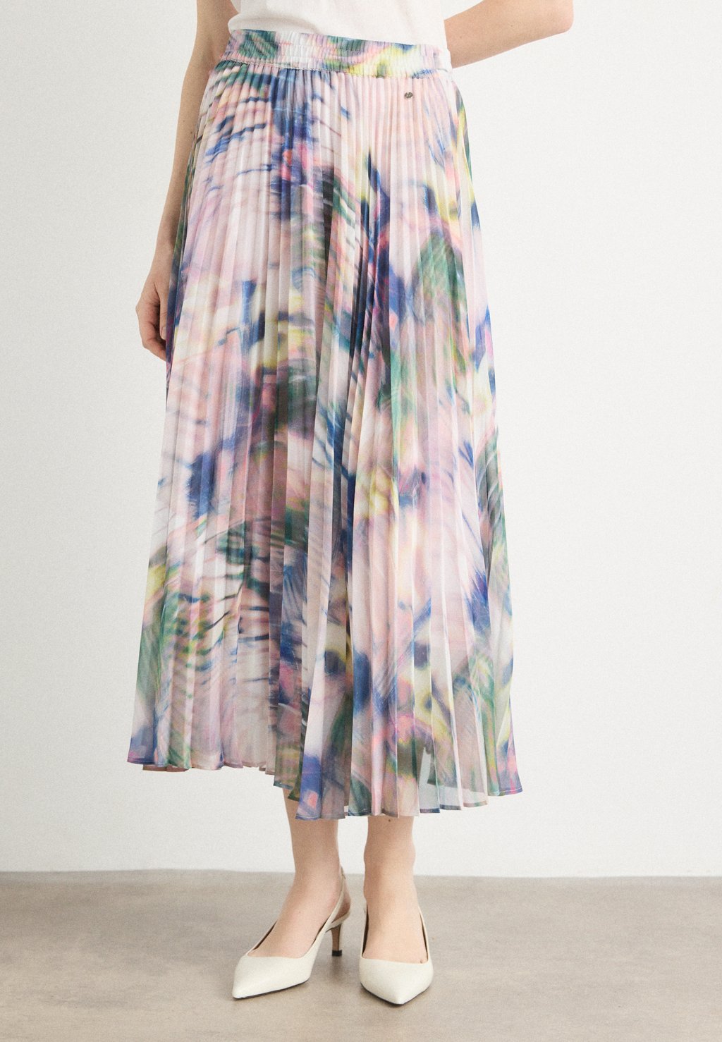 

Юбка А-силуэта Pleated skirt BOSS, мультиколор
