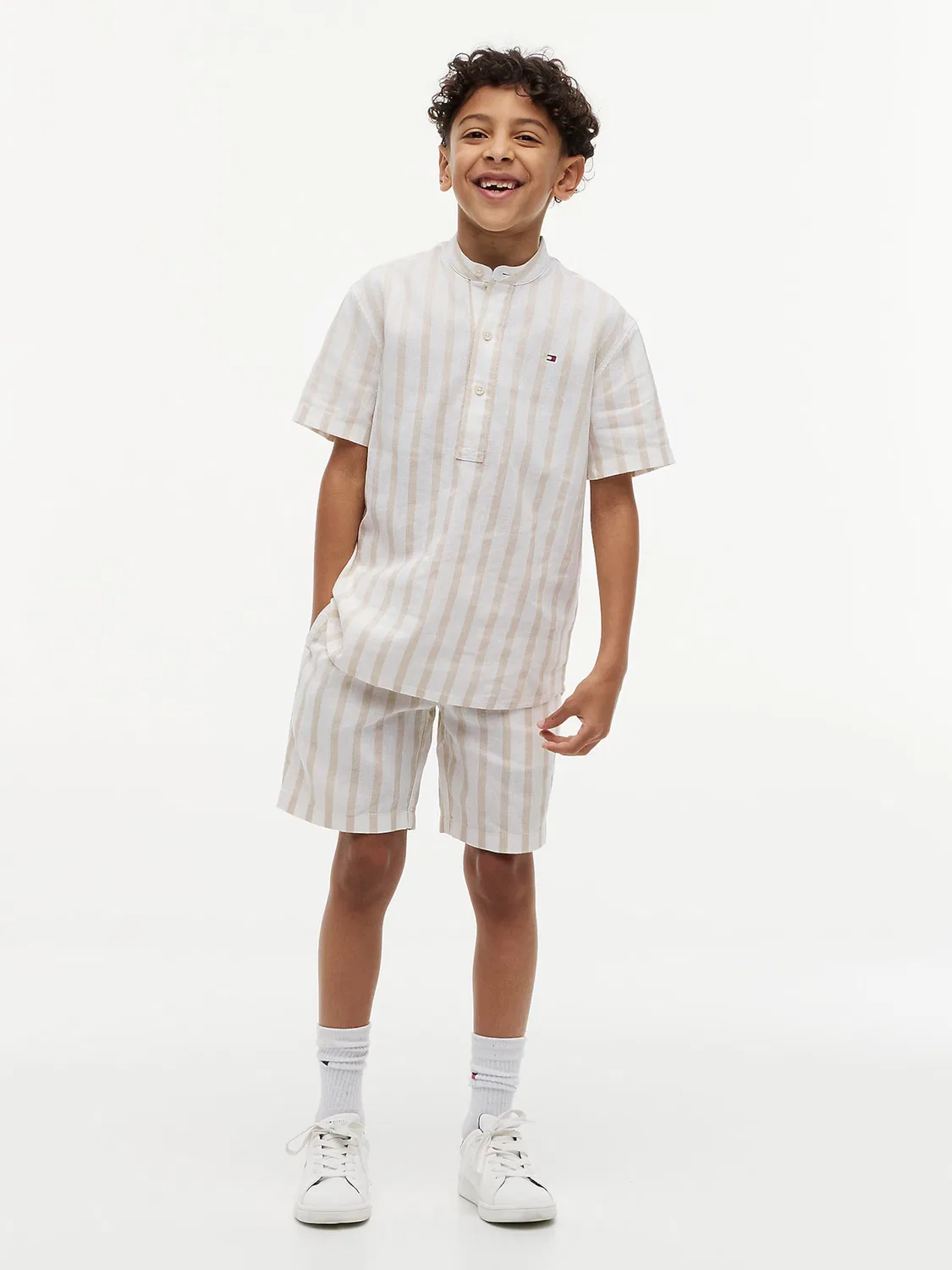 Рубашка на пуговицах стандартного кроя Tommy Hilfiger, Natural White — фото 3