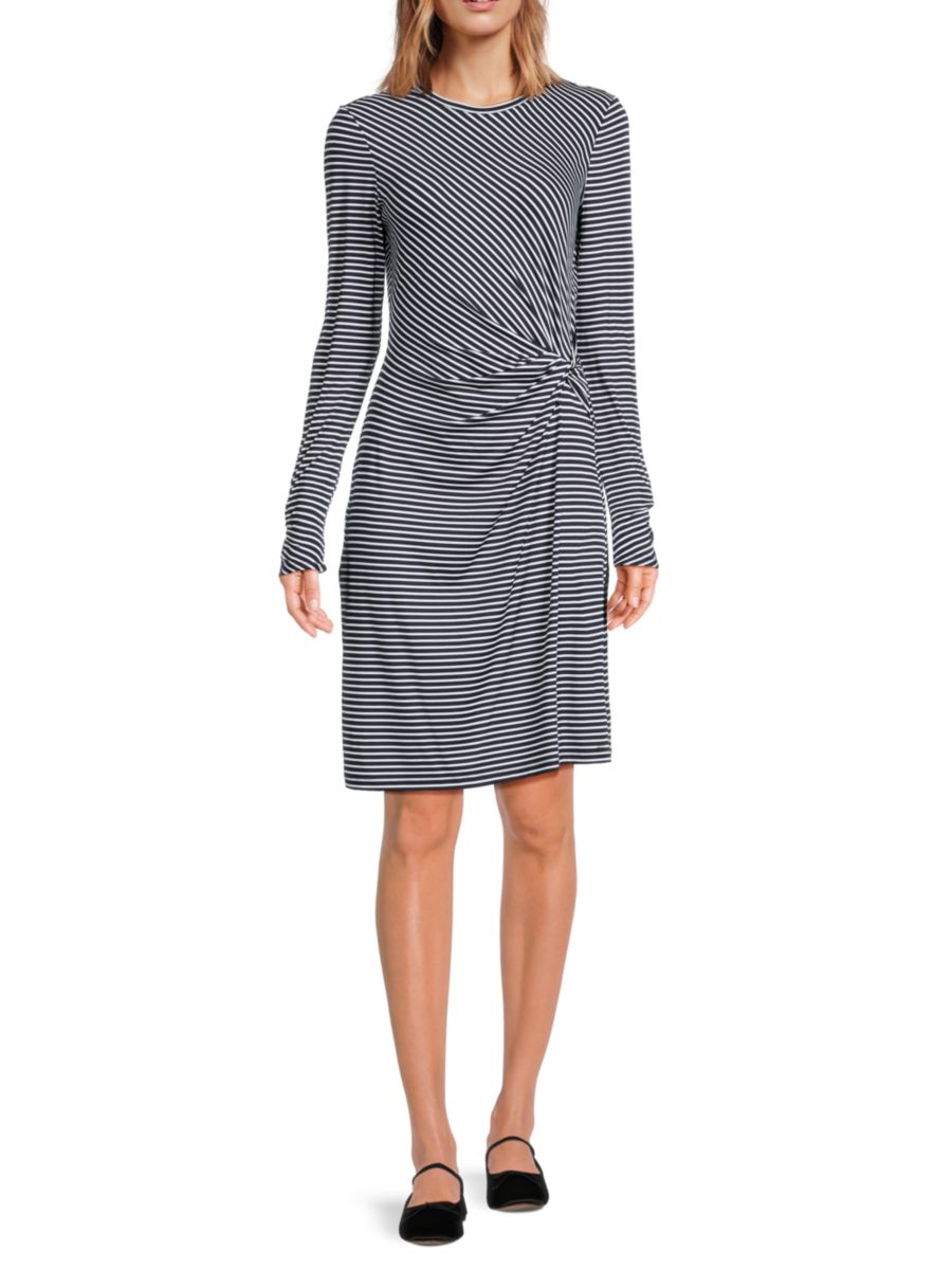 

Полосатое платье Tommy Hilfiger, цвет Midnight Ivory