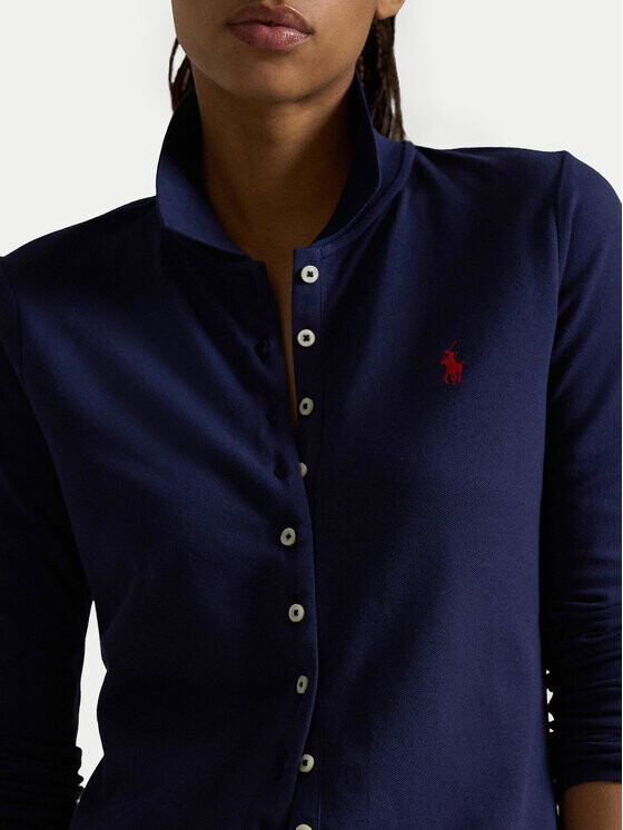 Рубашка узкого кроя Polo Ralph Lauren, синий — фото 4