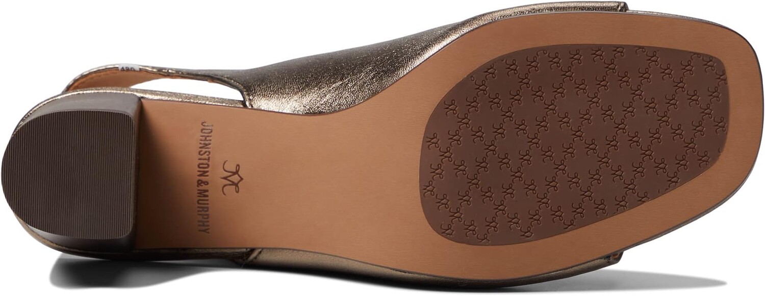 Босоножки Evelyn Open Toe Bootie Johnston & Murphy, цвет Bronze Metallic Sheepskin — фото 2