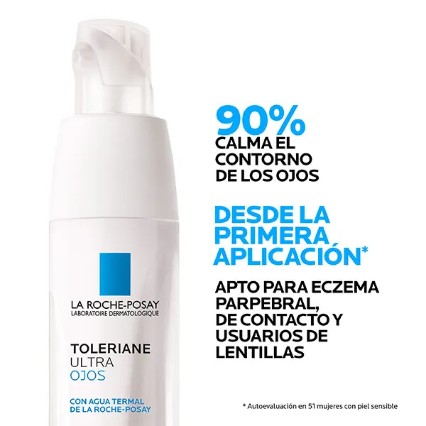 Против мешков и раздражения контура глаз Toleriane Dermallergo Contour Yeux La Roche Posay, 20 ml — фото 2