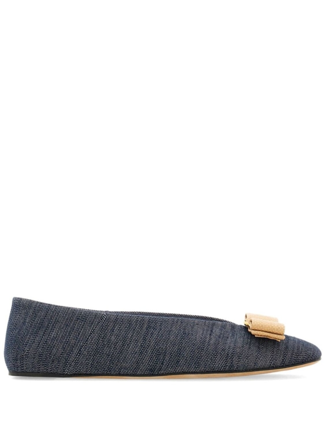 Ferragamo джинсовые балетки Vara, синий