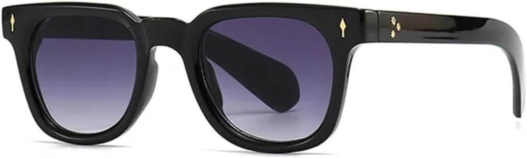 

Солнцезащитные очки с защитой UV400 | Маленькая оправа Rivets с градиентной расцветкой | для женщин и мужчин, для занятий спортом на открытом воздухе и вождения LXLHWN, Black Gray Gradient