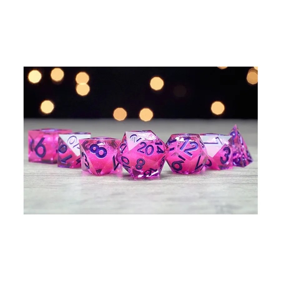 

Набор кубиков «Эликсир» — розовый с фиолетовым (7), Elixir Liquid Core Dice