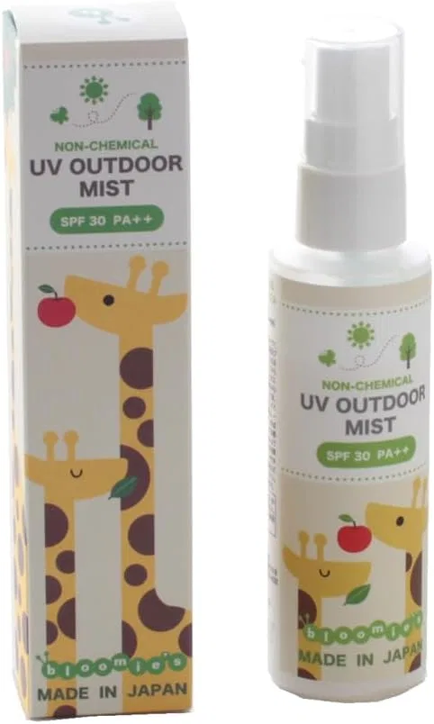 Солнцезащитный спрей Bloomie's Non-Chemical UV Outdoor Mist SPF30 PA++ 80 мл, слоновая кость Blooming
