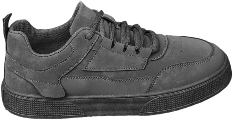 

Модные мужские кроссовки большого размера - легкий и мягкий верх, молодежный и энергичный стиль, противоскользящие и прочные Clolinde, серый