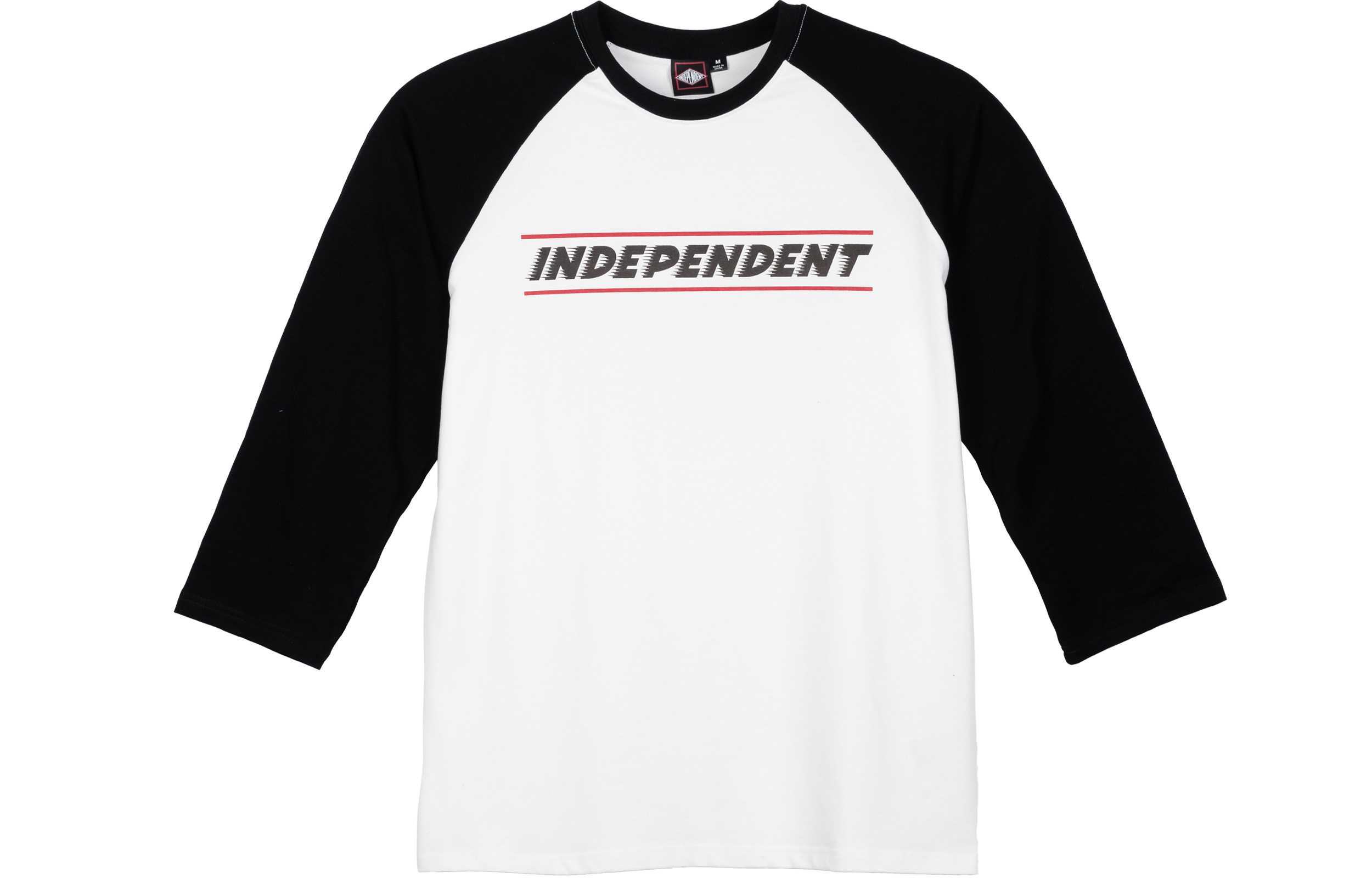 

INDEPENDENT Футболка с рукавами реглан, унисекс, белая