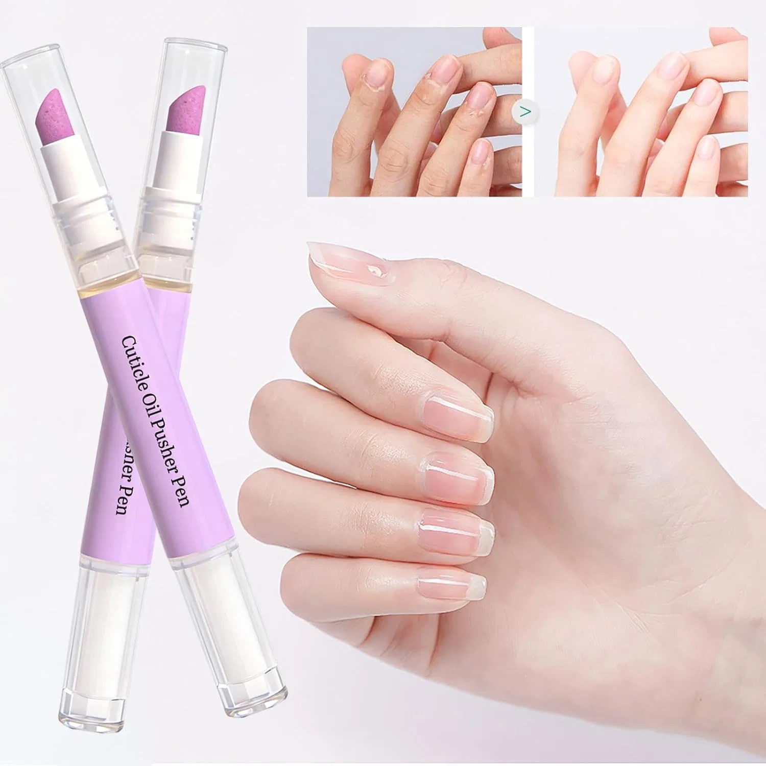 Ручка-масло для кутикулы SassyTip 2-в-1 с керамическим наконечником, 4 шт. Generic, 4Pc — фото 2