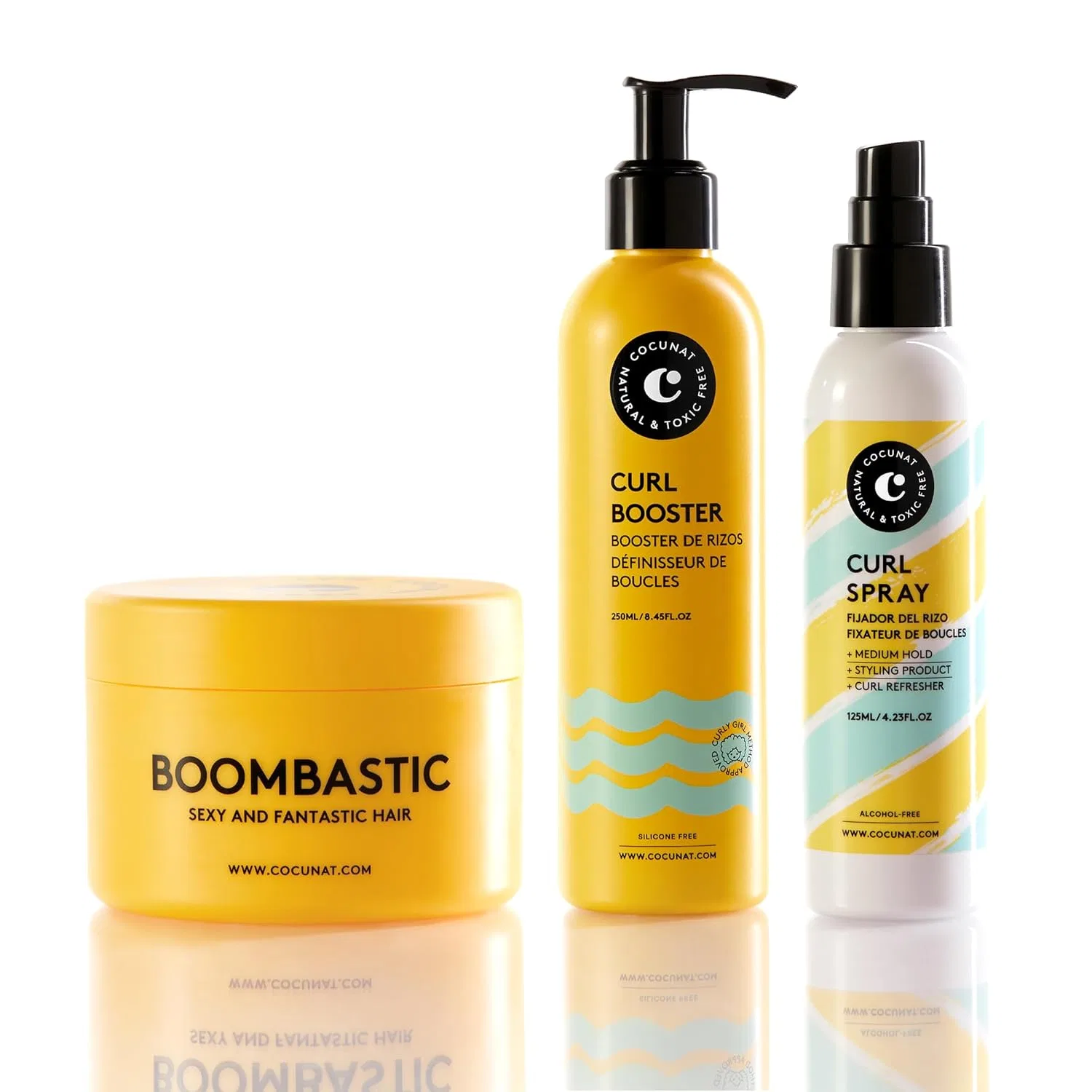 Набор для укладки кудрявых волос Boombastic + Curl Spray от COCUNAT Cocunat