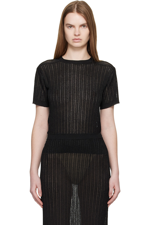 Вязаный свитер Maison Margiela, черный