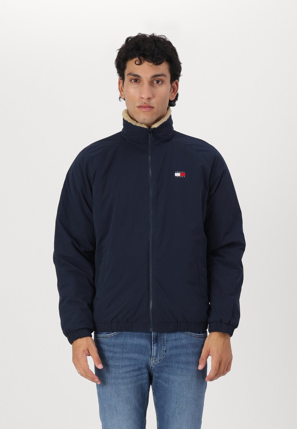 

Флисовая куртка FLUFFY REVERSIBLE JACKET Tommy Jeans, бежевый