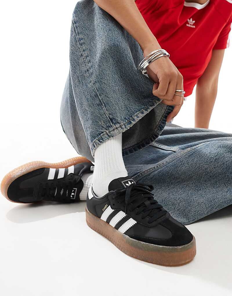 Черные кроссовки adidas Originals Sambae