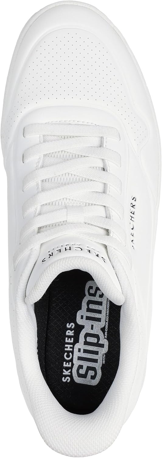 Мужские кроссовки Skechers Uno Ctl - удобные слипоны без застежек, Wht — фото 3