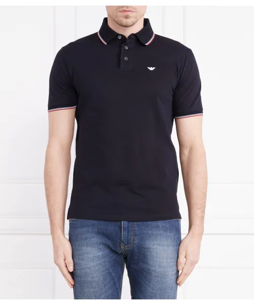 

Футболка поло Regular fit Emporio Armani, синий