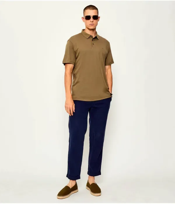 Полюс classic fit Calvin Klein, оливково-зеленый — фото 2