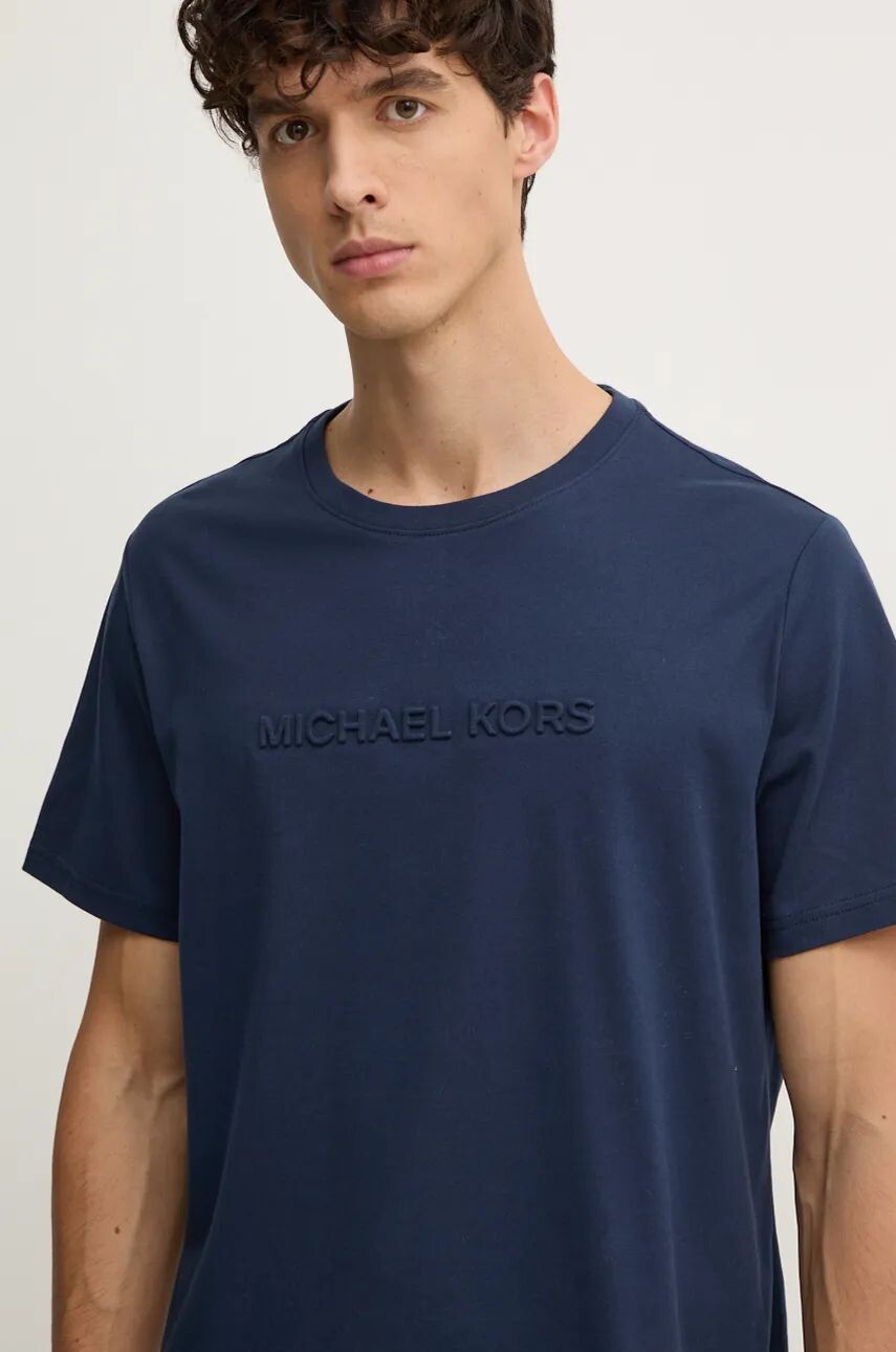 

Хлопковая футболка Michael Kors, темно-синий