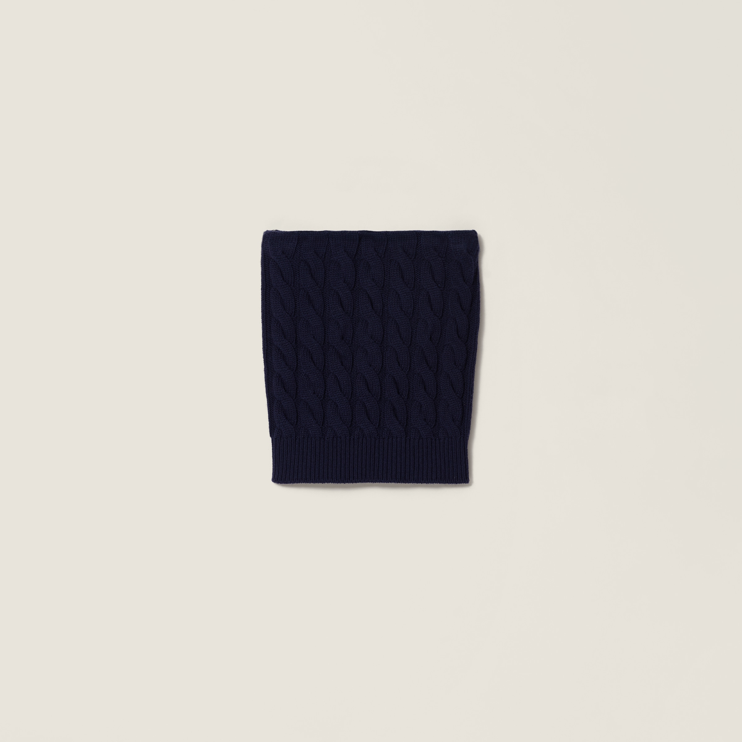 

Шерстяной топ MIU MIU, темно-синий