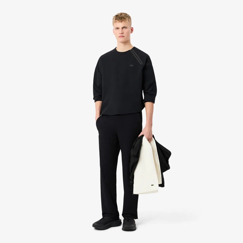 Мужские чёрные брюки из тканого материала от Lacoste — фото 2