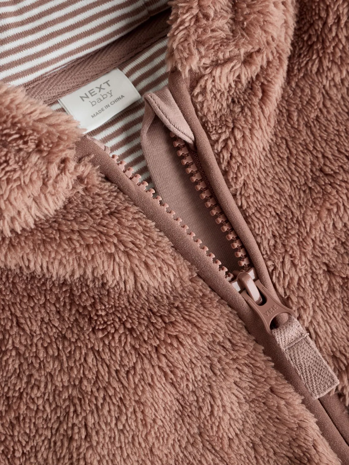 Флисовая куртка Next, Brown — фото 4