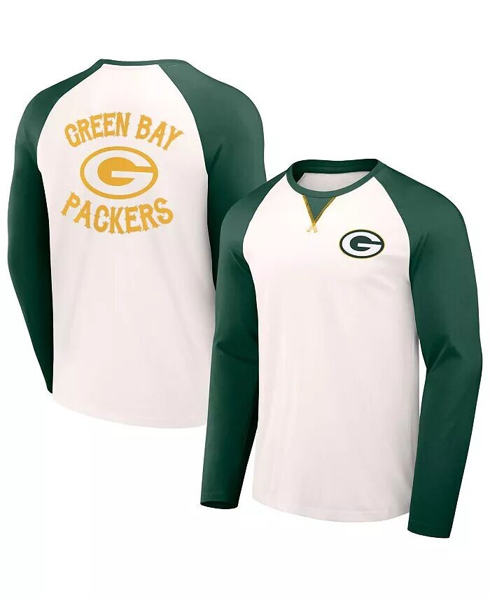 

Мужская коллекция NFL x Darius Rucker от Cream, зеленая футболка Green Bay Packers с длинным рукавом и реглан Fanatics