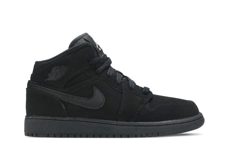 Кроссовки Air Jordan Air Jordan 1 Mid BG 'Black', черный — фото 2