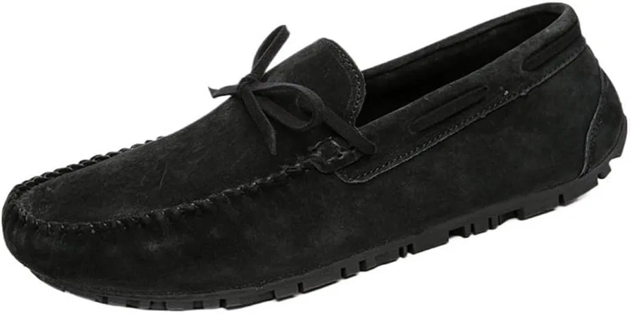 Мокасины мужские замшевые классические лоферы, Black DHFIRUFSHLO