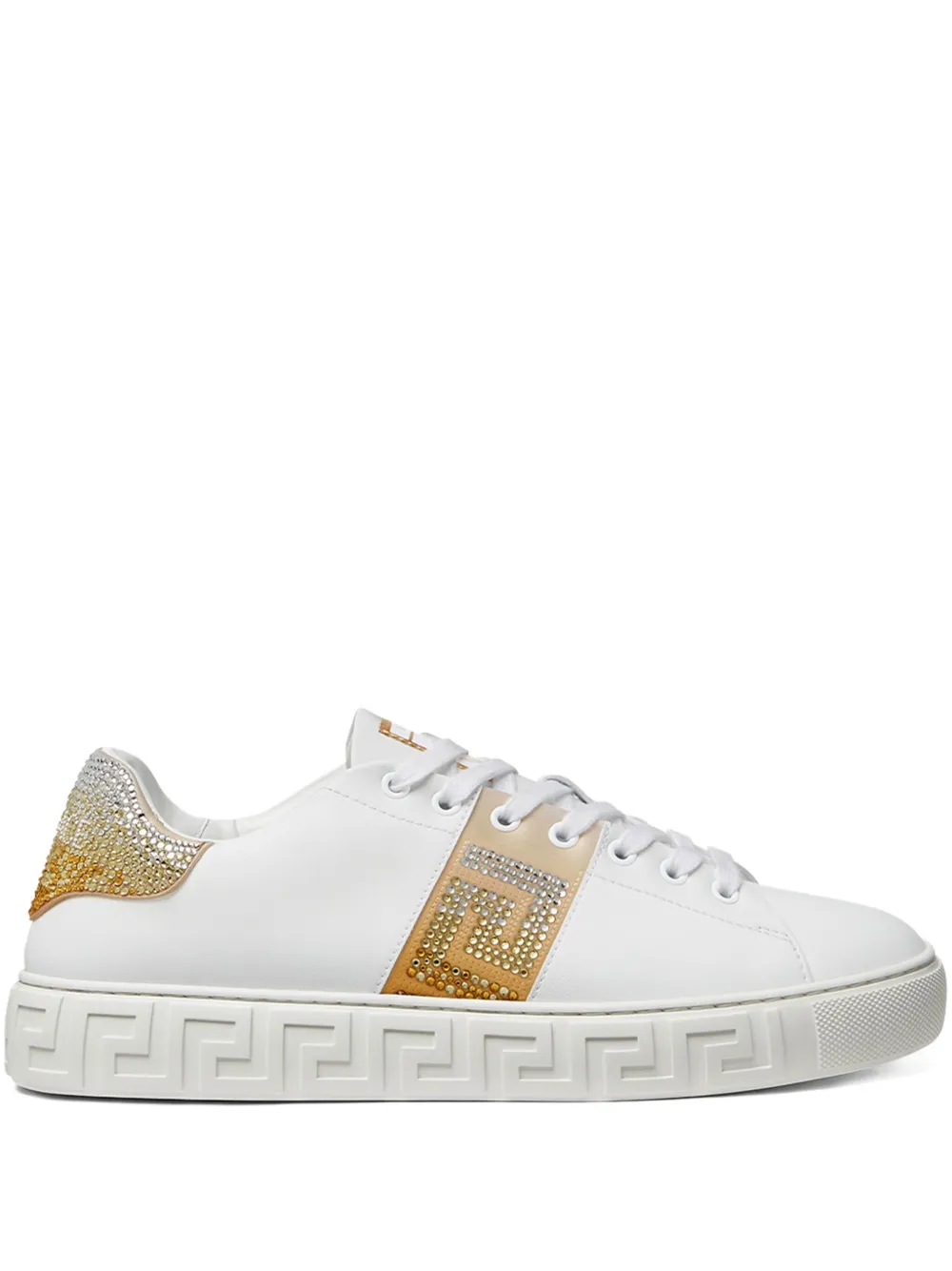 Кроссовки Crystal Greca VERSACE, белый