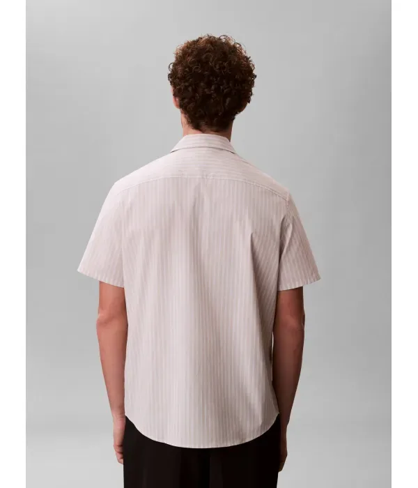 Рубашка classic fit Calvin Klein, бежевый — фото 3