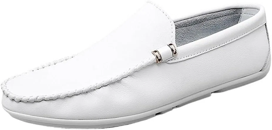 Лоферы мужские из экокожи, White UOPYNE
