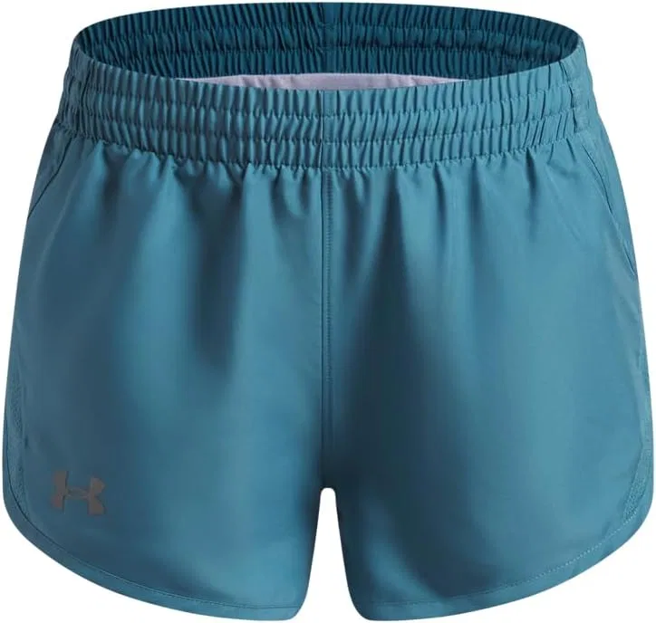 Шорты Under Armour Girls' Fly By Shorts, (466) Boundless Blue/Boundless Blue/Reflective