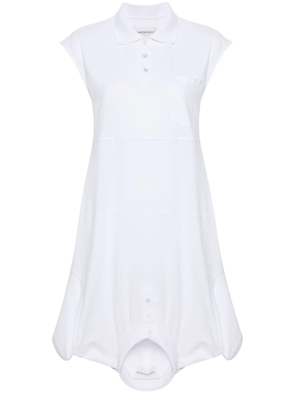 

Платье-рубашка Upside Down Polo Viktor & Rolf, белый