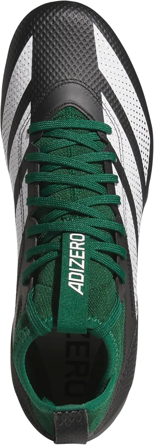 Футбольные бутсы Adidas Adizero Impact для взрослых, унисекс, темно-зеленый/белый/черный — фото 3
